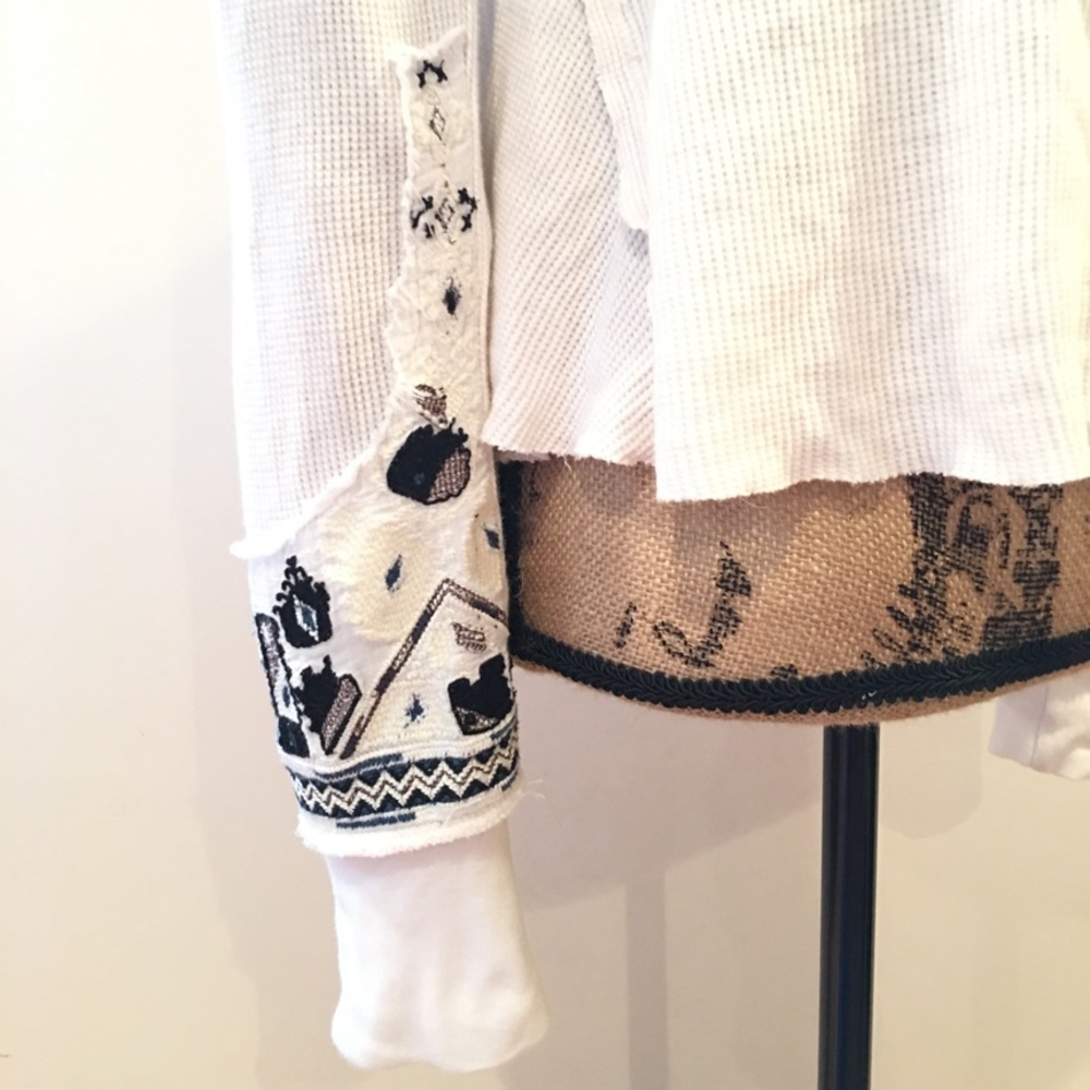 Free People Marion Embroidered Thermal Swing Top - Picture 6 of 11